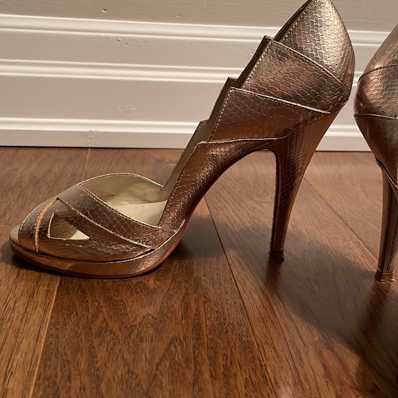 Ted Baker RoseGold Open Toed Pumps uk7/us9 - Picture 6 of 9